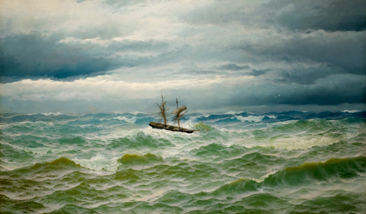 Seestück, 1882 von David James