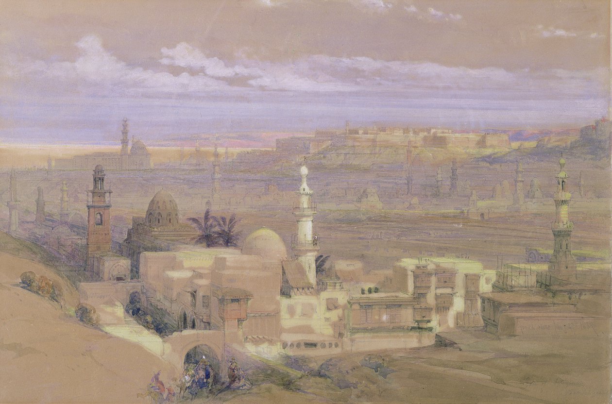 Kairo vom Tor von Citizenib aus, Blick in Richtung Wüste von Suez von David Roberts