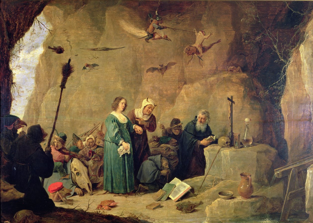 Die Versuchung des heiligen Antonius, 1820 von David Teniers the Younger