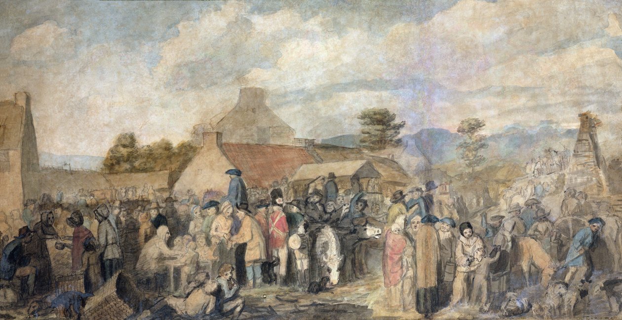 Pitlessie-Messe, 1804 von David Wilkie