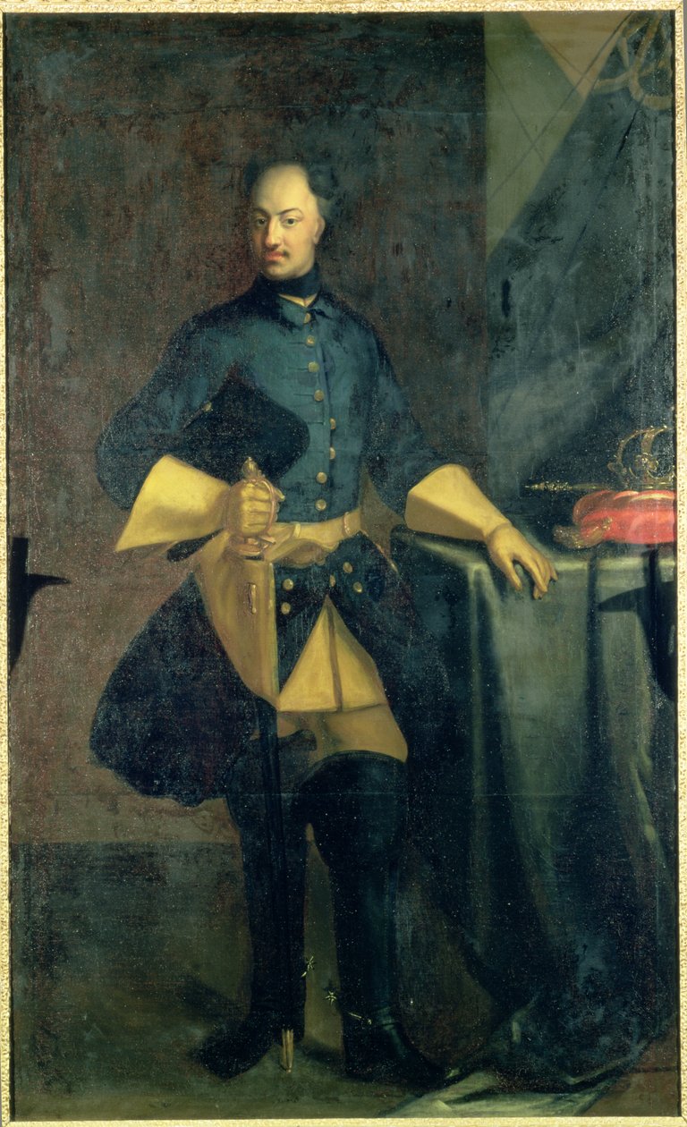 Porträt von König Karl XII. (1682-1718) von David von Krafft