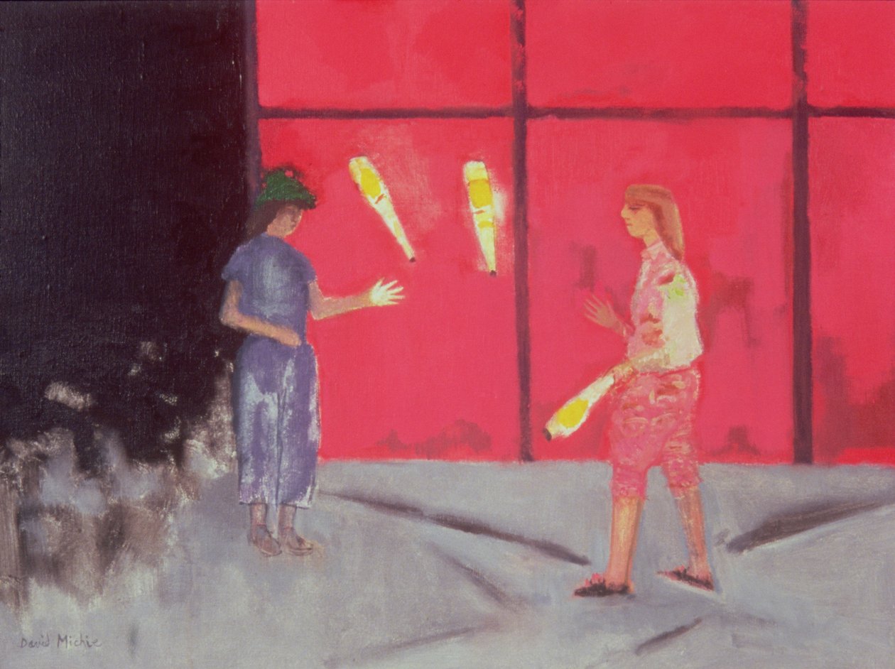 Jongleure am Beaubourg von David Alan Redpath Michie