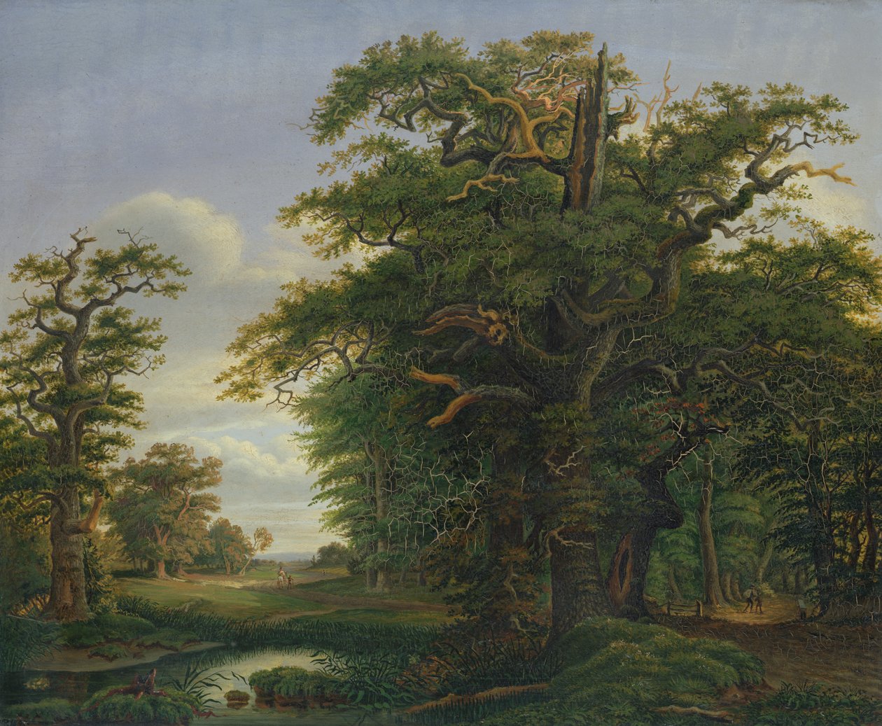 Eichenwald, 1847 von David Christopher Mettlerkamp