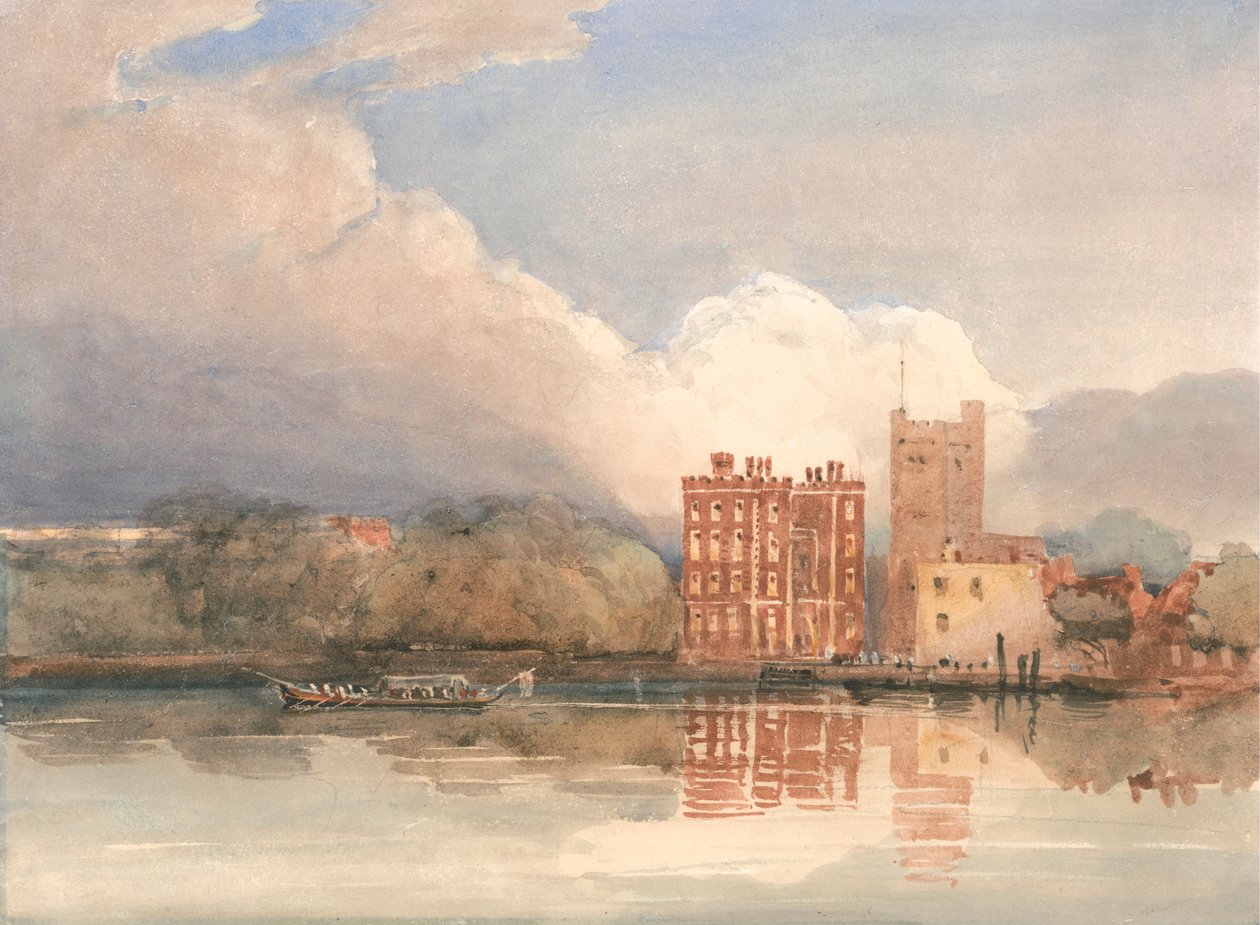 Ansicht des Lambeth Palace an der Themse von David Cox