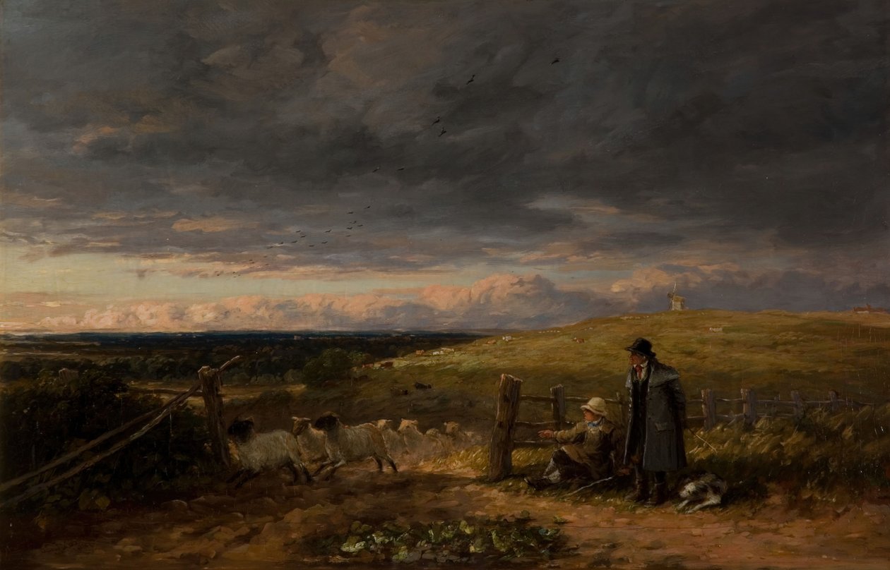 Wechsel der Weide, 1847 von David Cox the elder