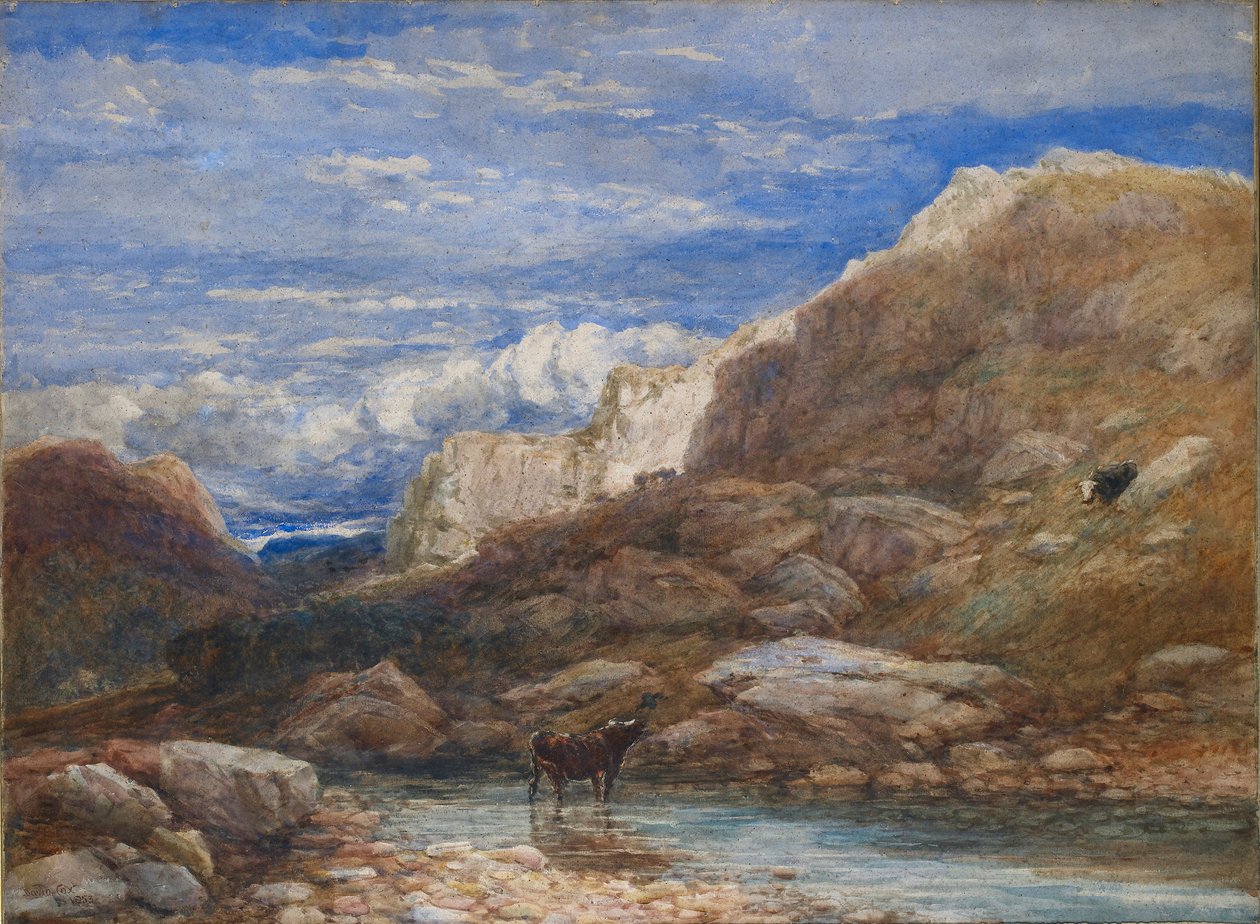 Die Herausforderung, 1853 von David Cox the elder