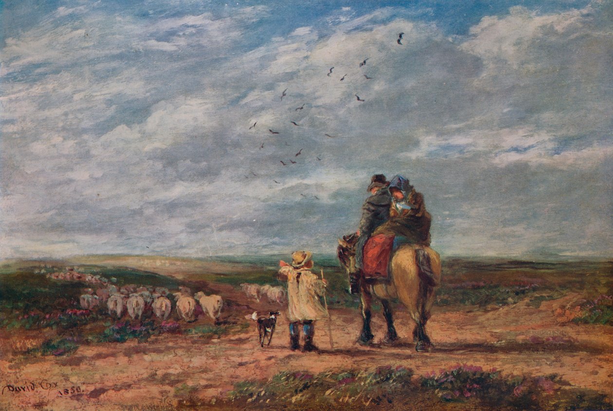 Die Kreuzung, 1850 von David Cox the elder