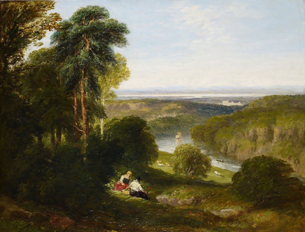 Der Wyndcliffe, Fluss Wye, 1842 von David Cox the elder
