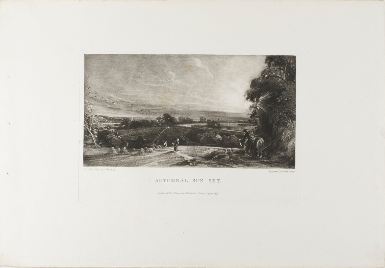 Herbstlicher Sonnenuntergang von David Lucas