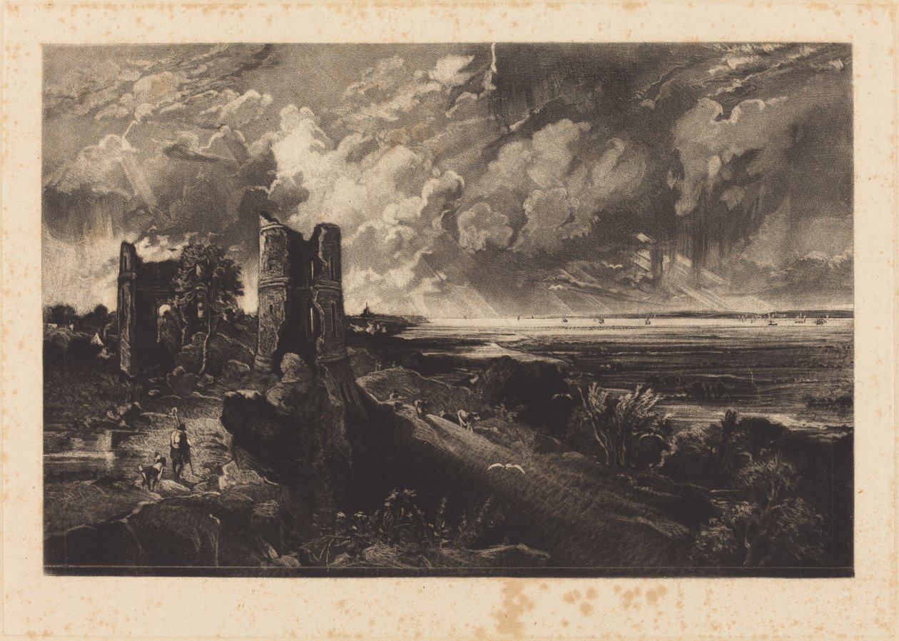Hadleigh Castle (Kleine Platte) von David Lucas after John Constable