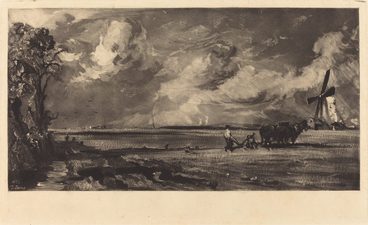 Frühling von David Lucas after John Constable