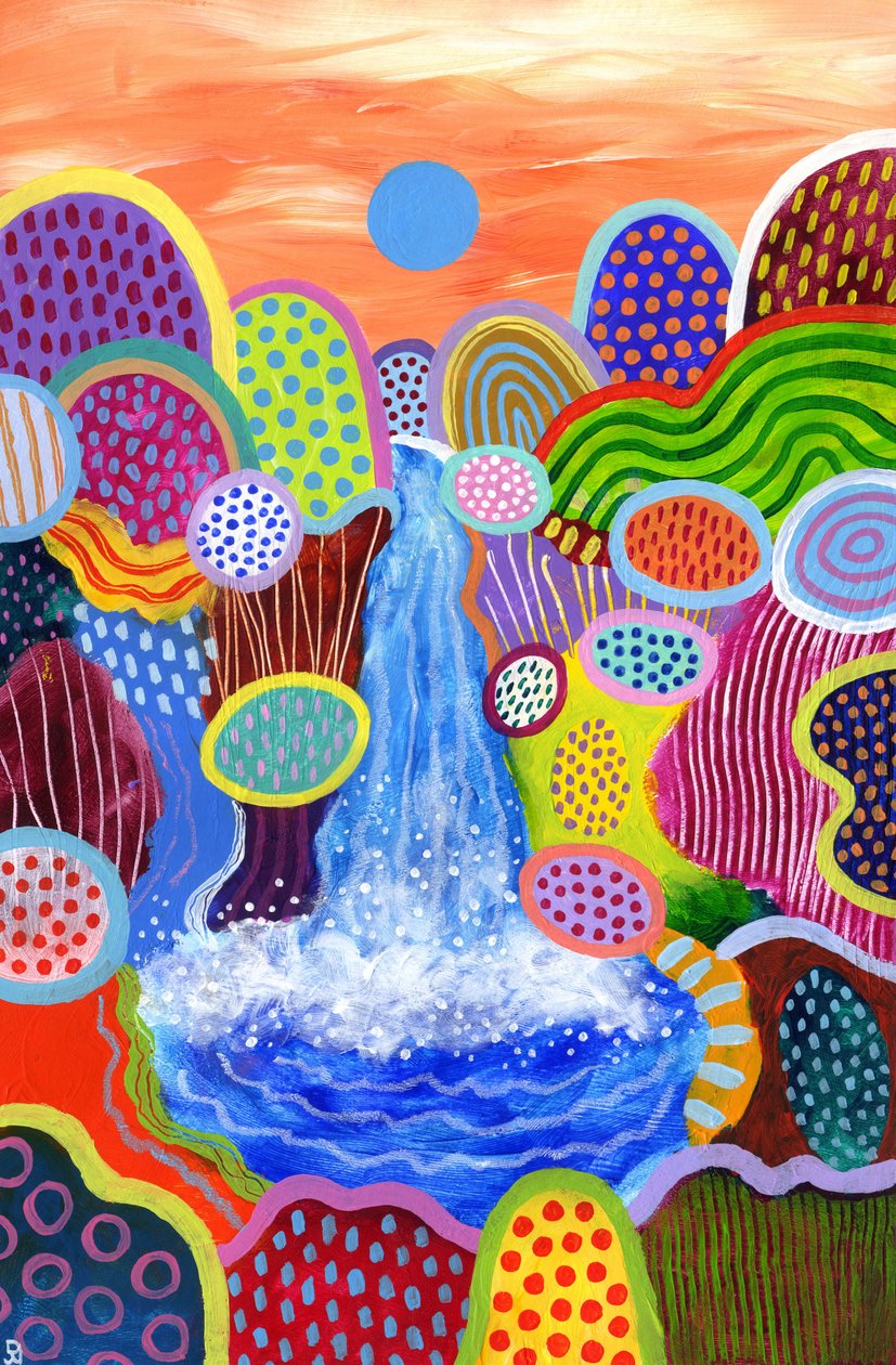 Schwimmende Welt 15, 2023 von David Newton