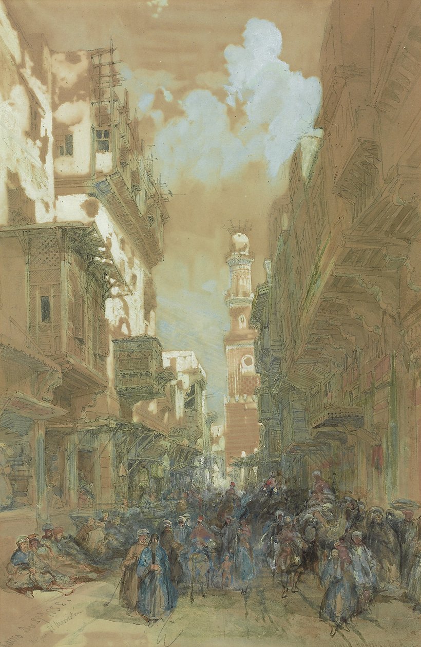 Moschee El Mooristan, Kairo, Ägypten, 1838 von David Roberts
