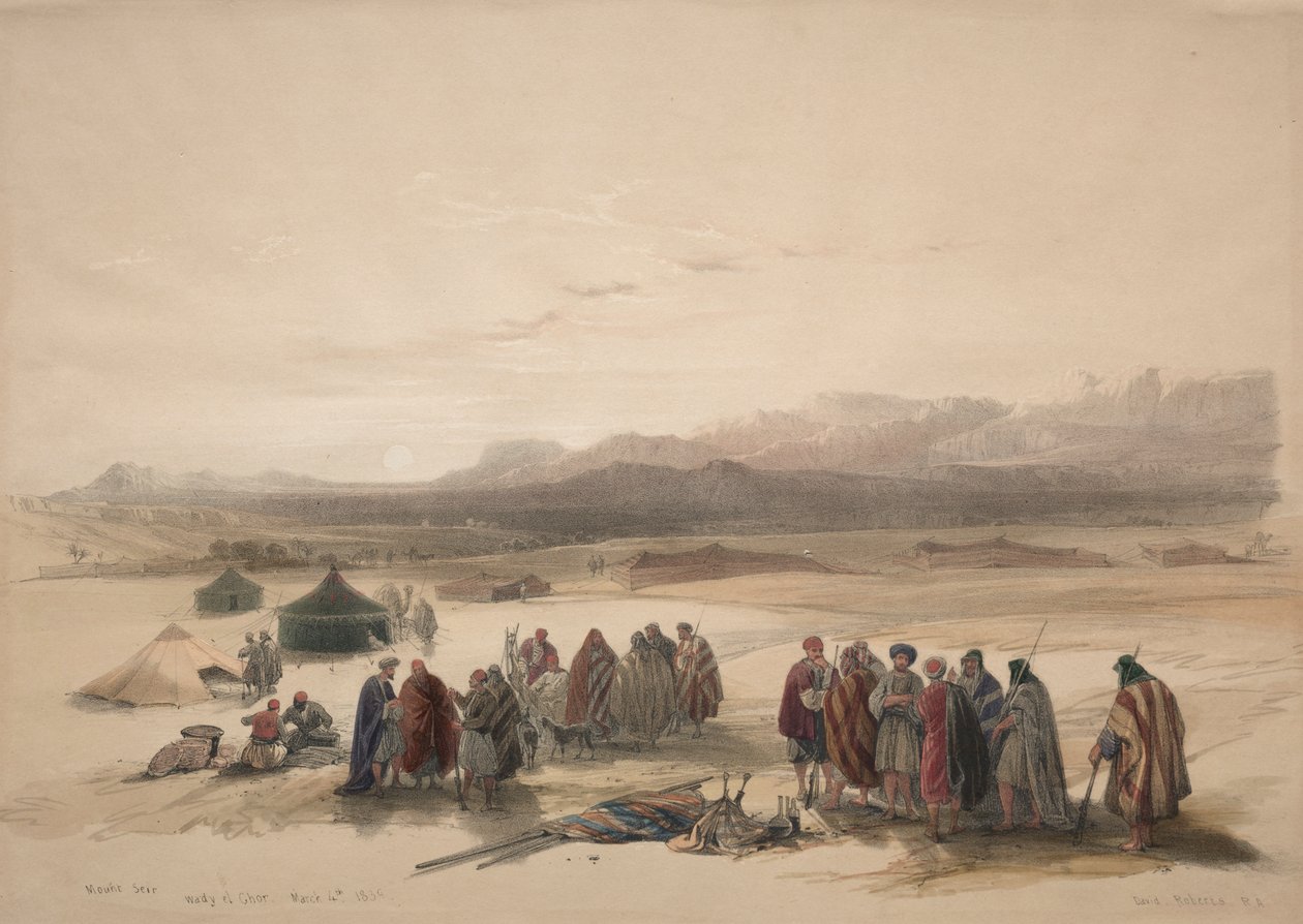 Berg Seir Wady el Chor von David Roberts