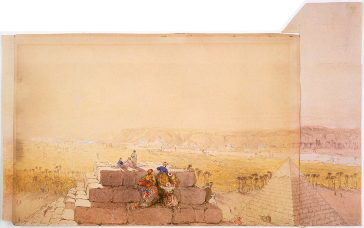 Pyramiden, 19. Jahrhundert von David Roberts