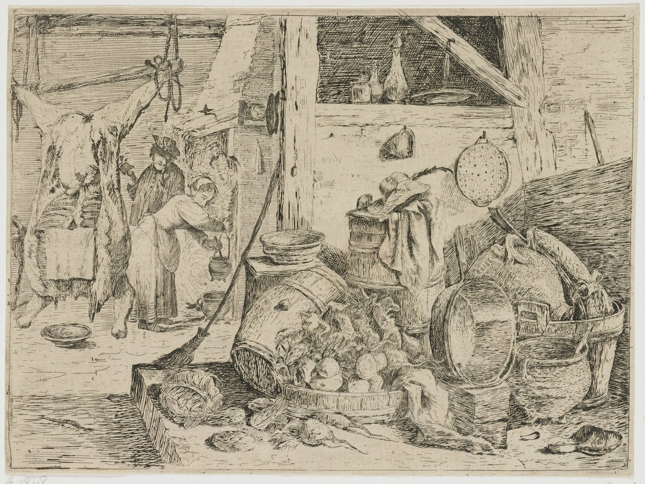 Kücheninterieur von David Teniers (II) (attributed to)