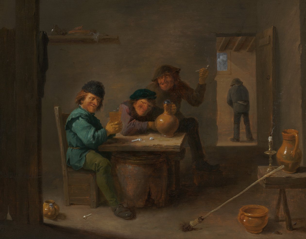 Bauern in einer Taverne von David Teniers II