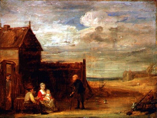 Figuren bei einem Landgasthof von David Wilkie