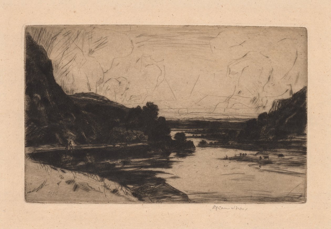 An der Ourthe von David Young Cameron