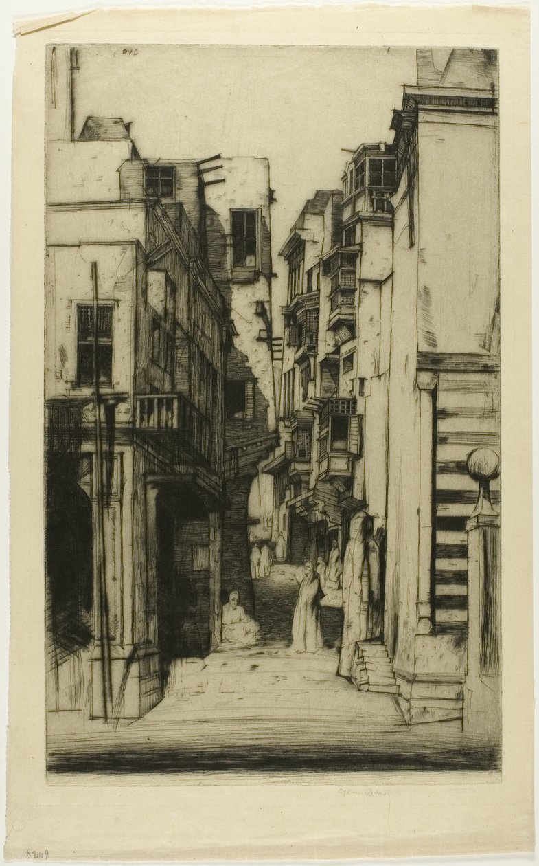 Straße in Kairo von David Young Cameron