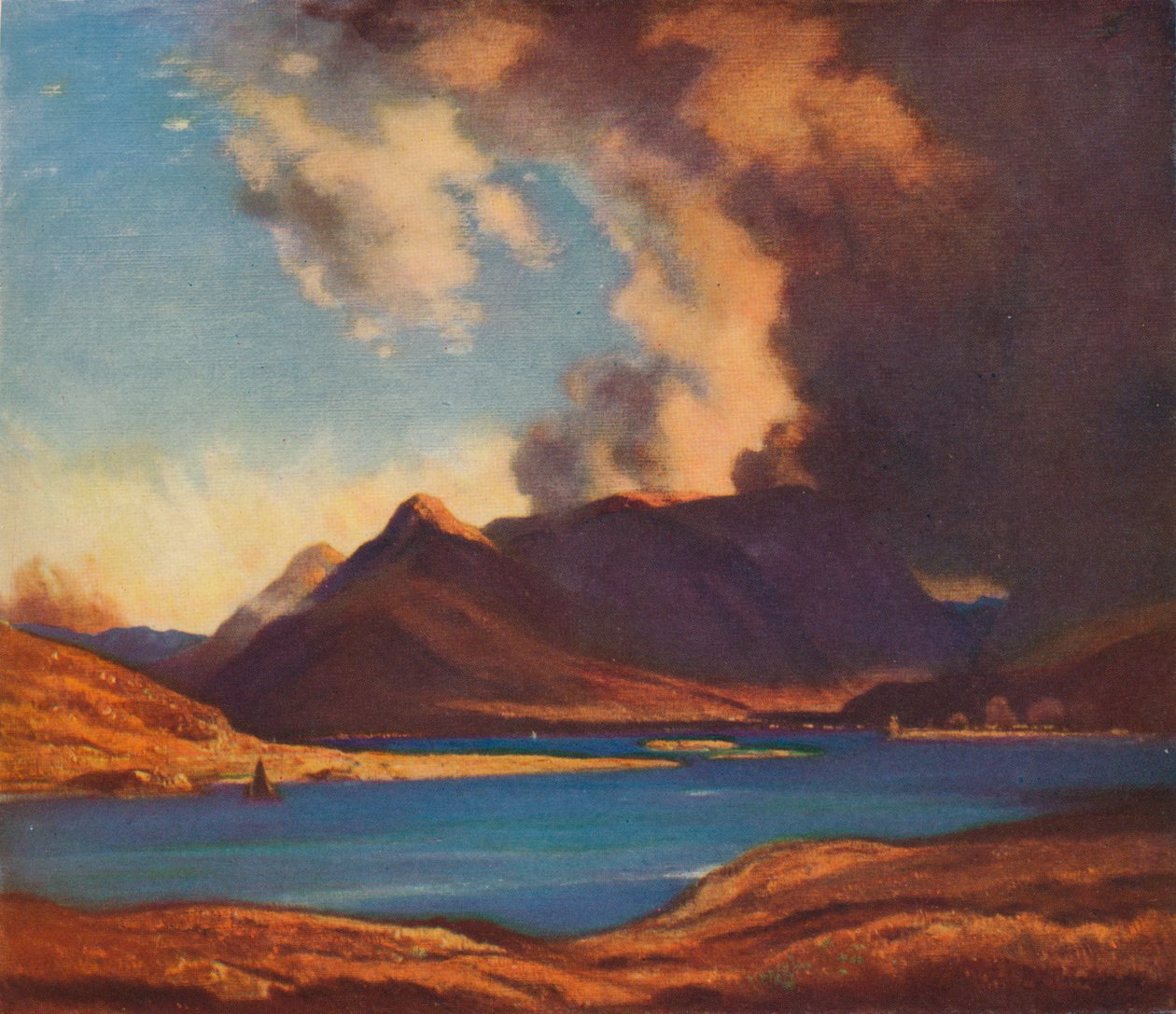 Die Schatten von Glencoe, 1925 von David Young Cameron