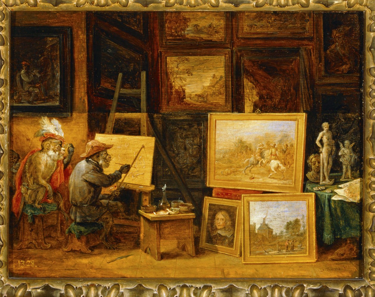 Der Affenmaler von David the Younger Teniers