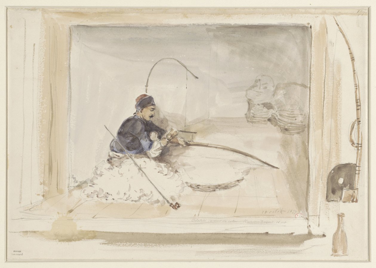 Sitzender Baumwollarbeiter von Denis Auguste Marie Raffet