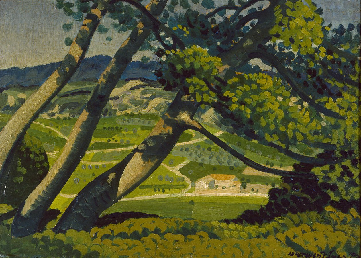 Bäume, Provence, 1912 von Derwent Lees