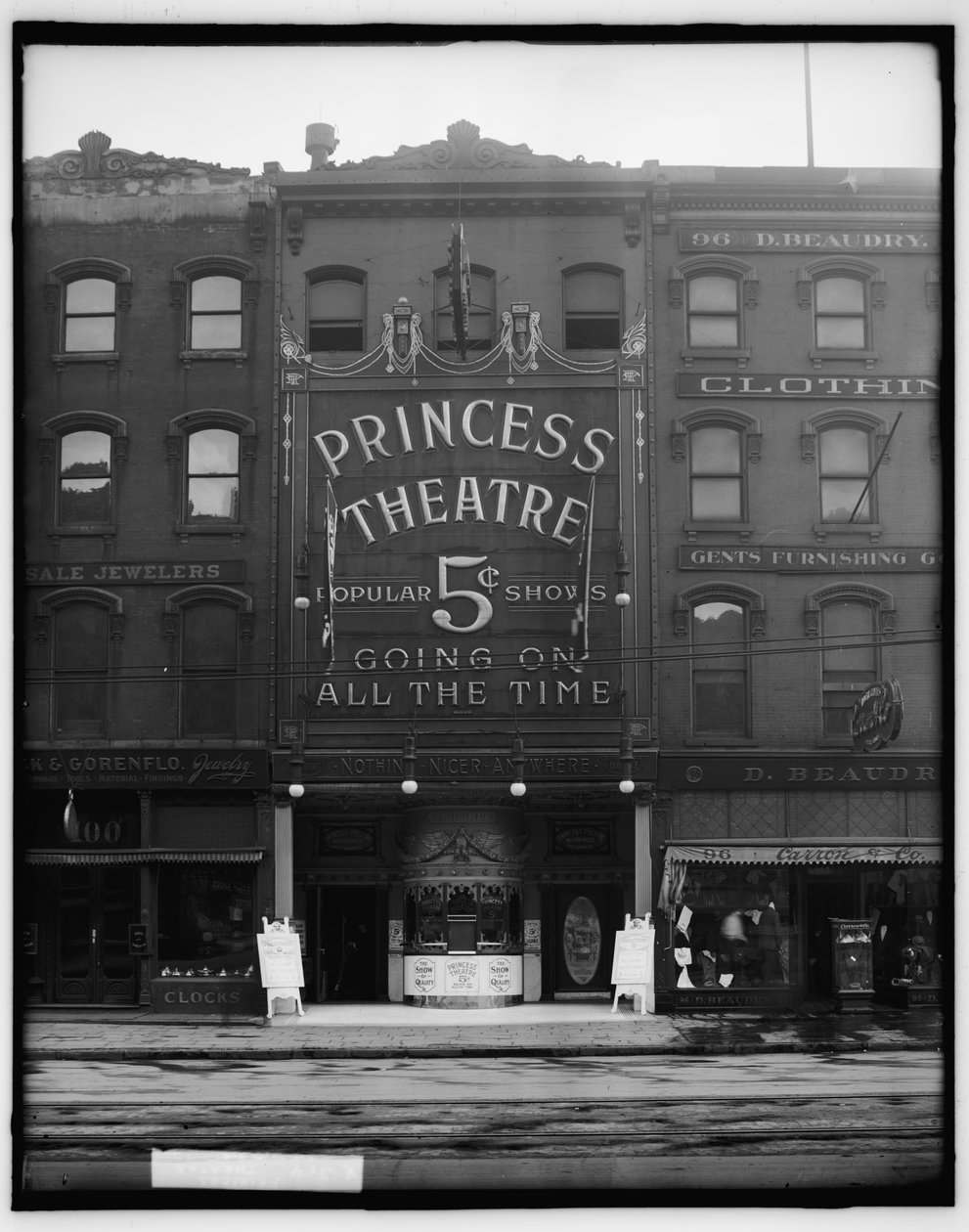 Princess Theatre, Detroit, ca. 1900 von Detroit Photographic Co.