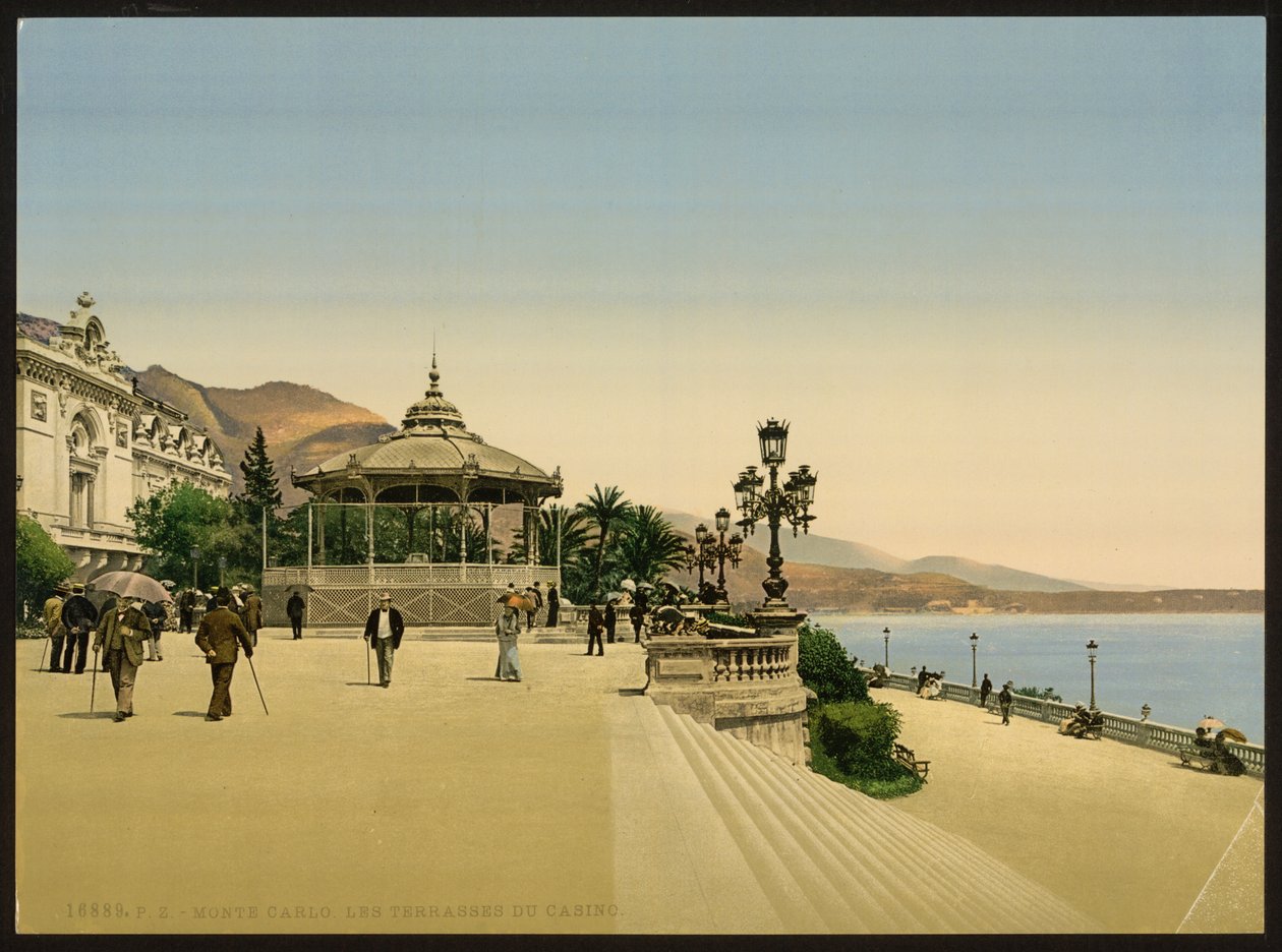 Casinoterrasse, Monte Carlo, Riviera, Monaco von Detroit Publishing Co.