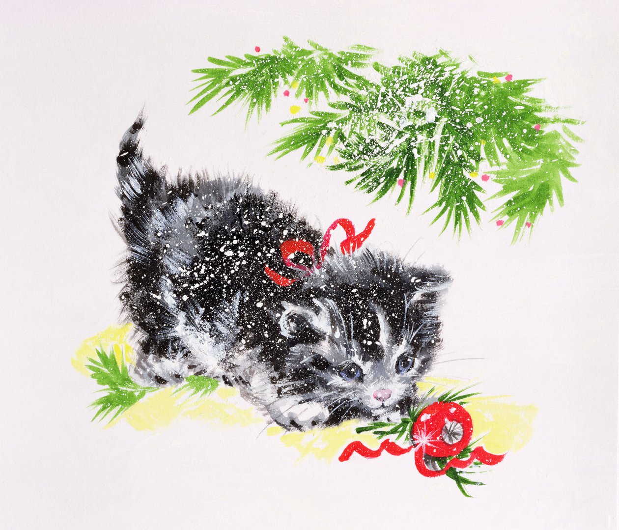 Weihnachtskätzchen von Diane Matthes