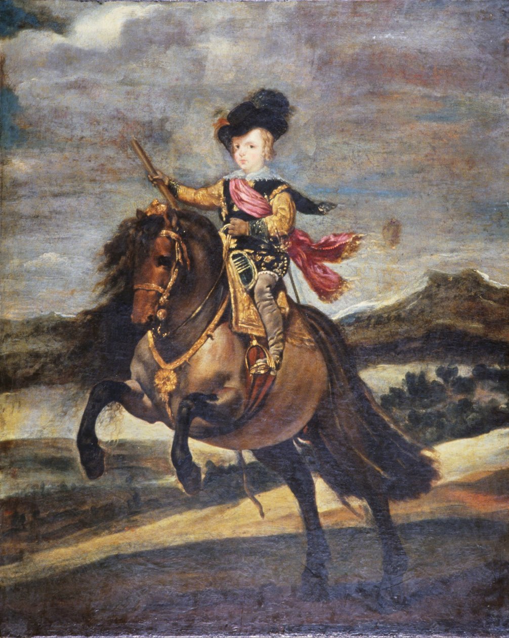 Der Infante Baltasar Carlos zu Pferd von Diego Velázquez