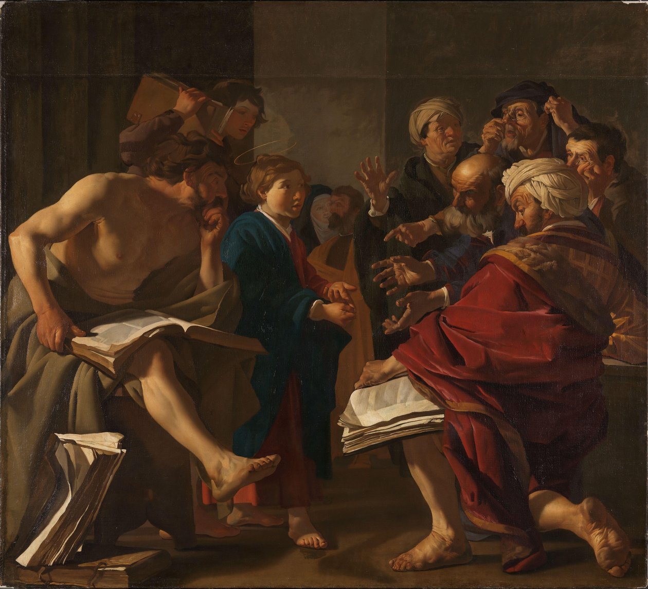 Christus unter den Schriftgelehrten von Dirck Baburen van