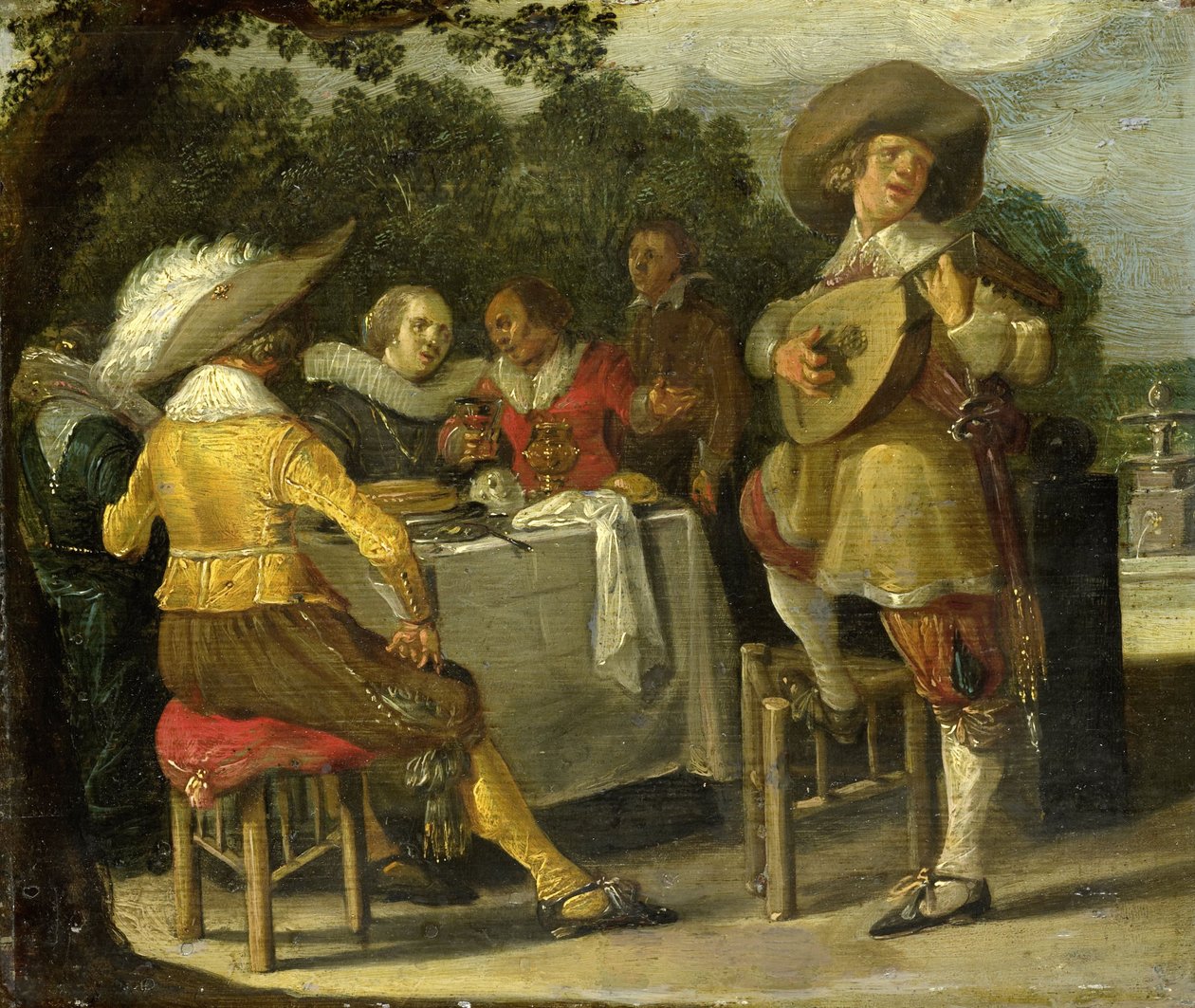 Ein Fest im Freien, um 1620-30 von Dirck Hals