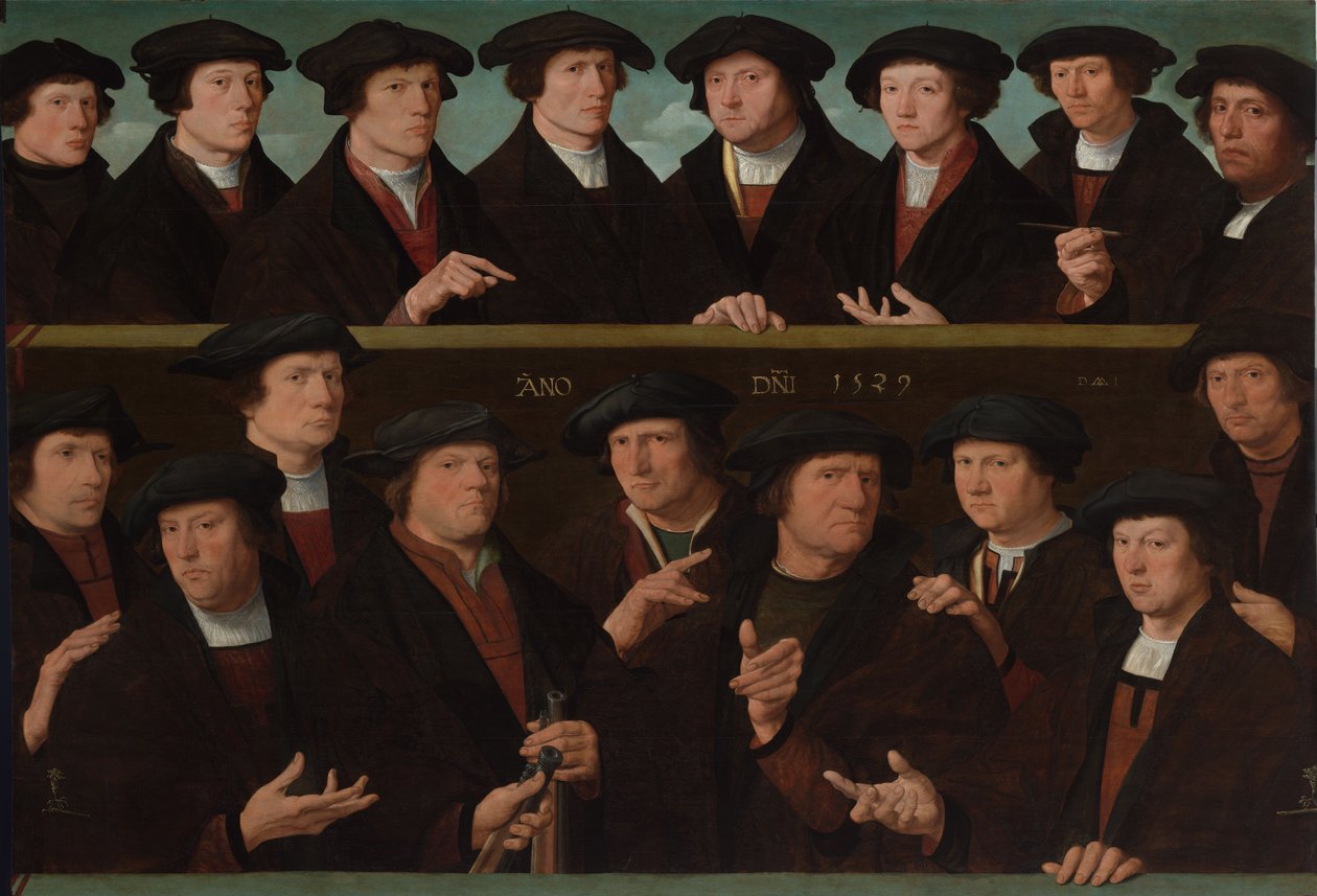 Eine Gruppe von Wachen von Dirck Jakobsz