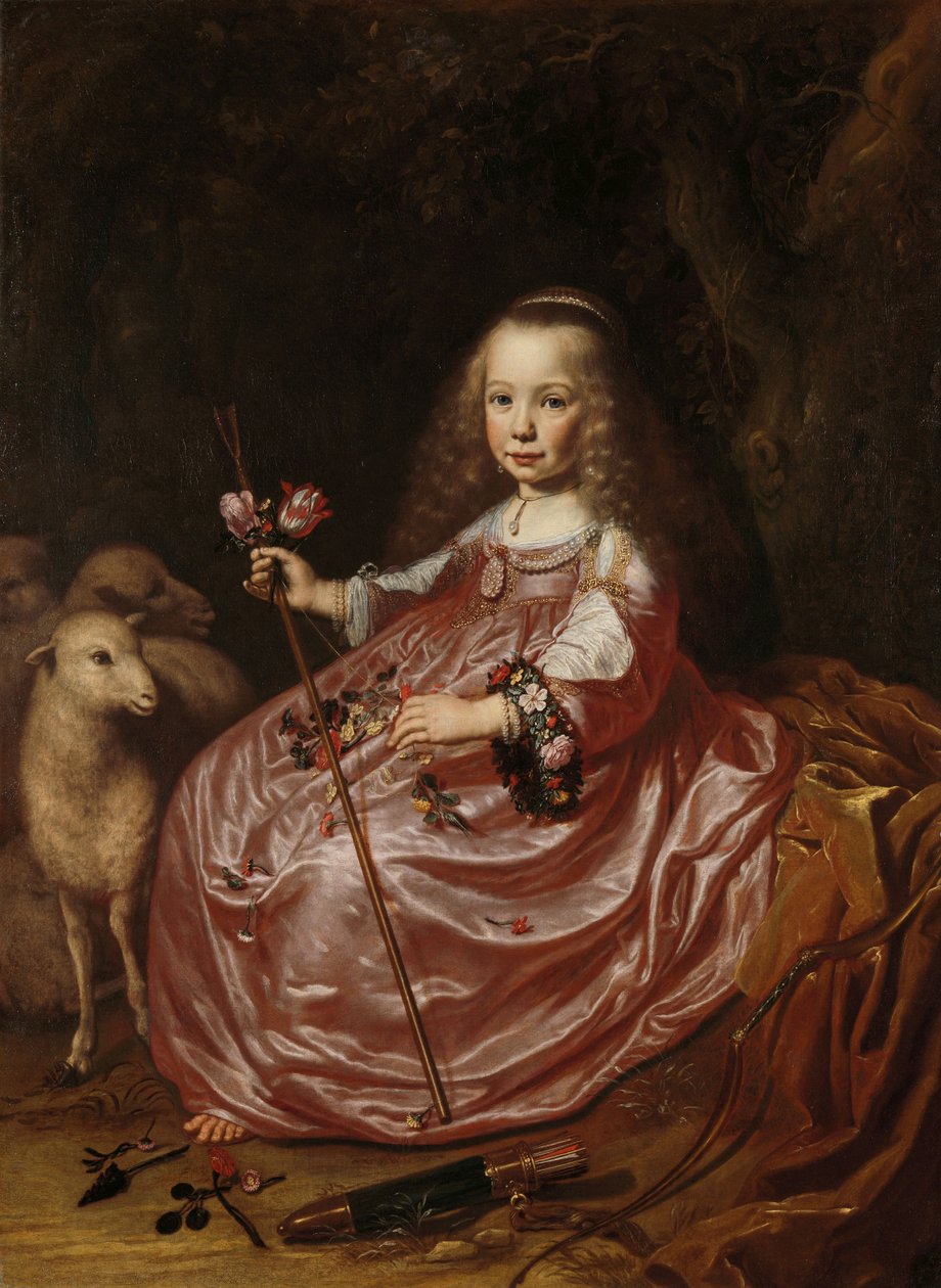 Porträt von Clara Alewijn, 1644 von Dirck Santvoort
