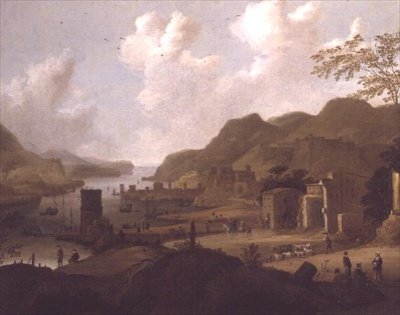 Ein italienisches Ästuar von Dirck Verhaert