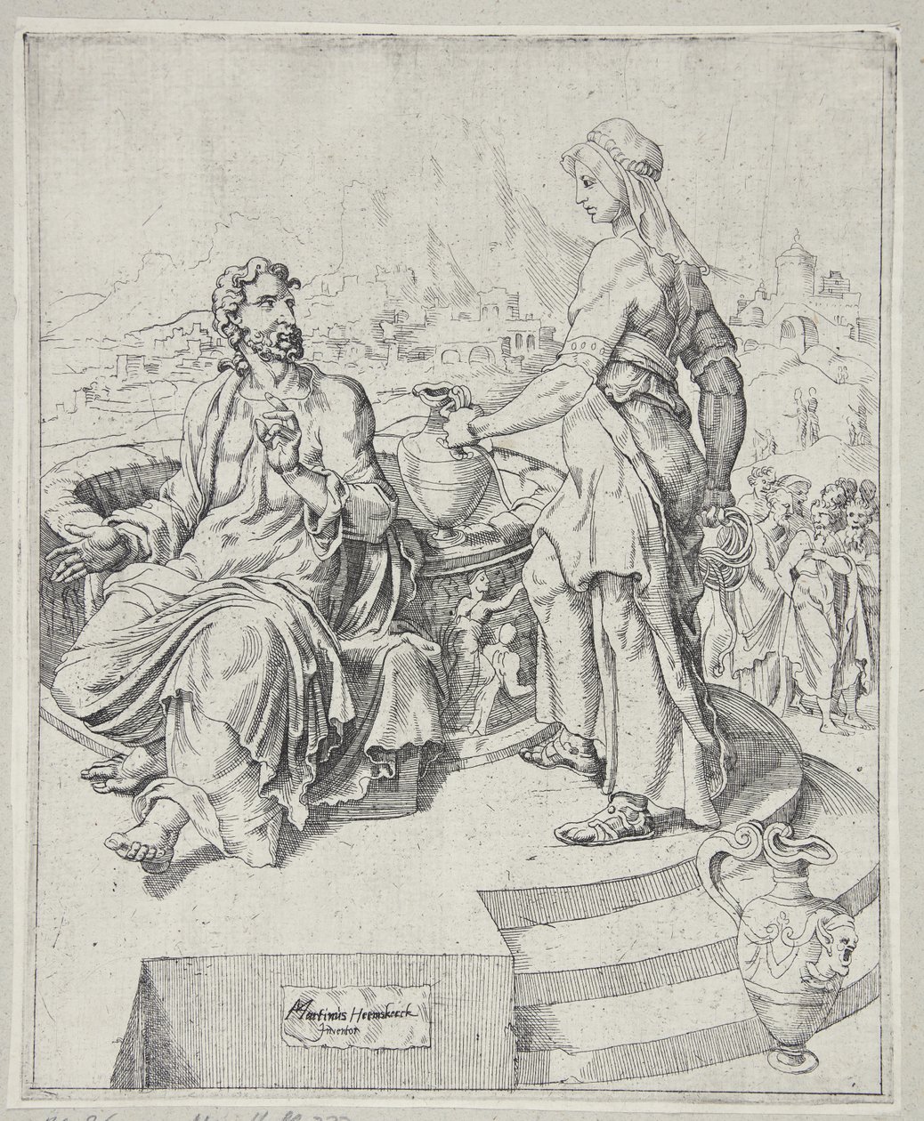 Christus und die Samariterin von Dirck Volckertsz. Coornhert