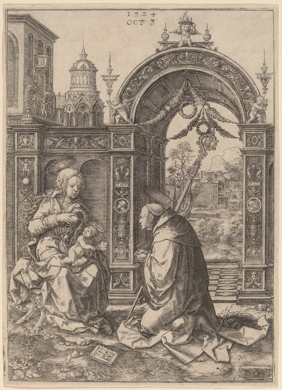 Die Vision des Heiligen Bernhard von Dirk Jacobsz Vellert