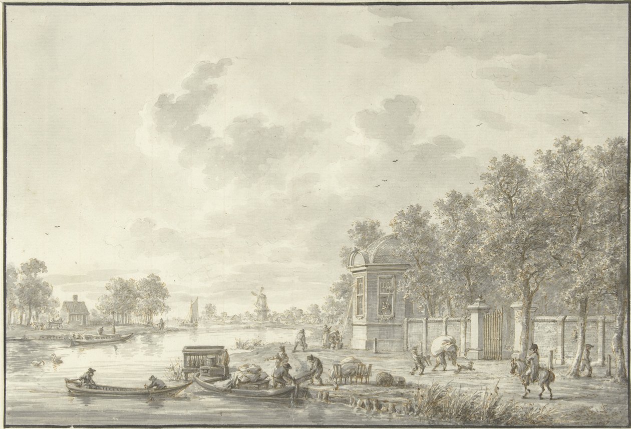 Blick auf die Spaarne von Dirk Langendijk