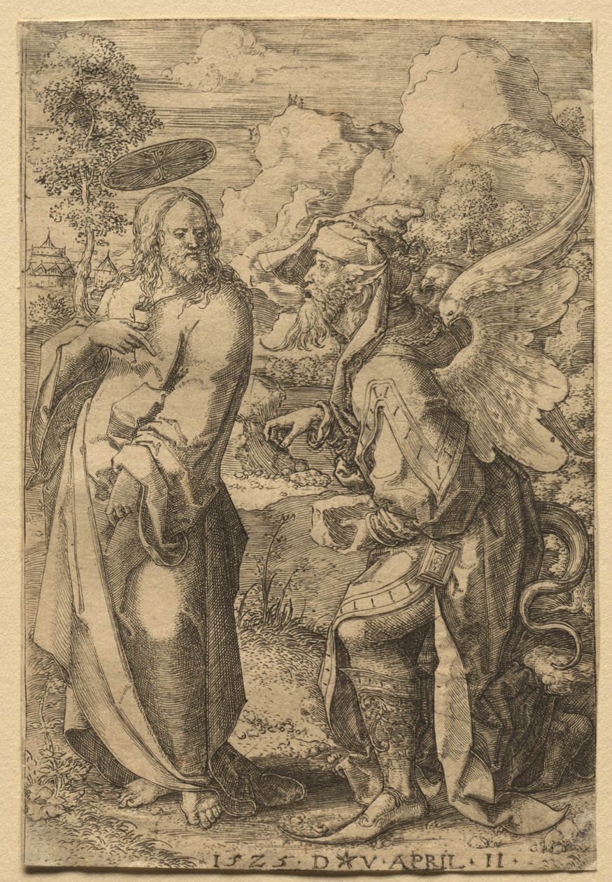 Versuchung Christi, 1525 von Dirk Vellert