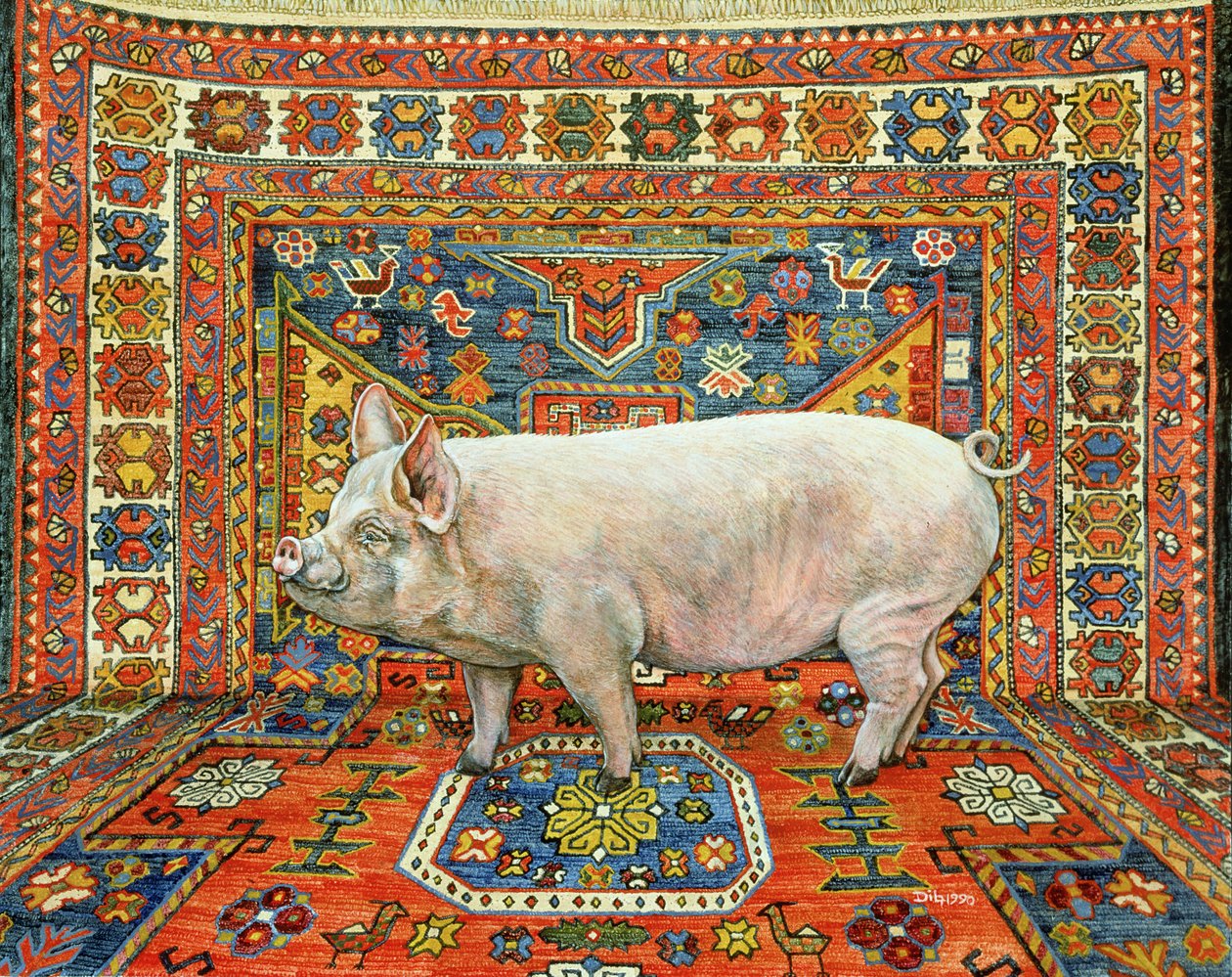 Singleton-Teppichschwein von Ditz