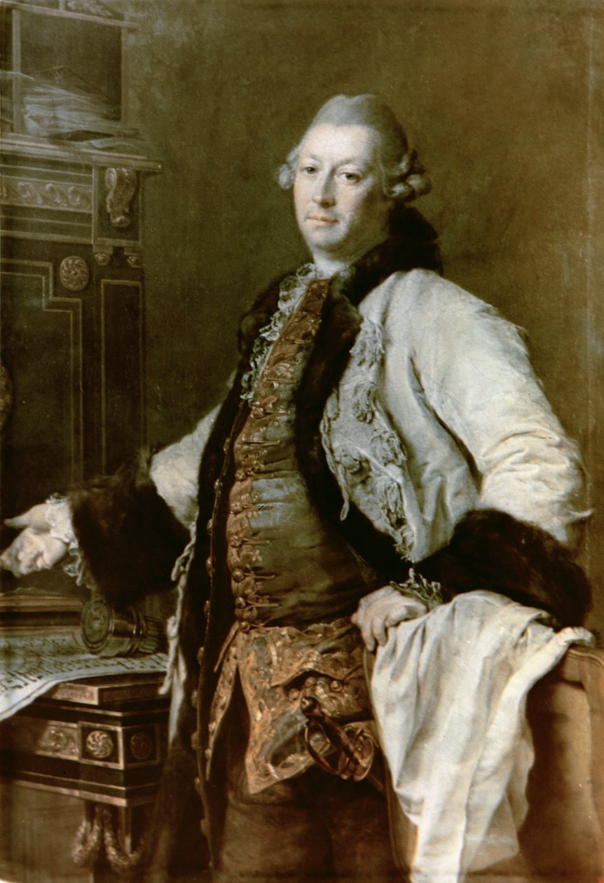 Porträt von Aleksandr Filippovich Kokorinov (1726-72) Architekt, Direktor und erster Rektor der Akademie der Künste, 1769 von Dmitri Grigorievich Levitsky