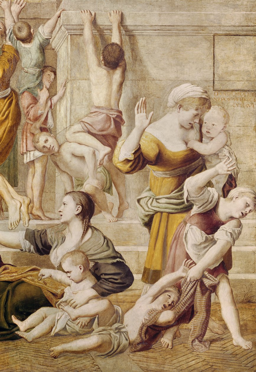 Detail von St. Cecilia verteilt Almosen, ca. 1612-15 von Domenichino