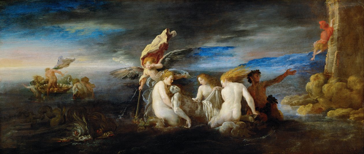Hero trauert um den toten Leander von Domenico Fetti or Feti