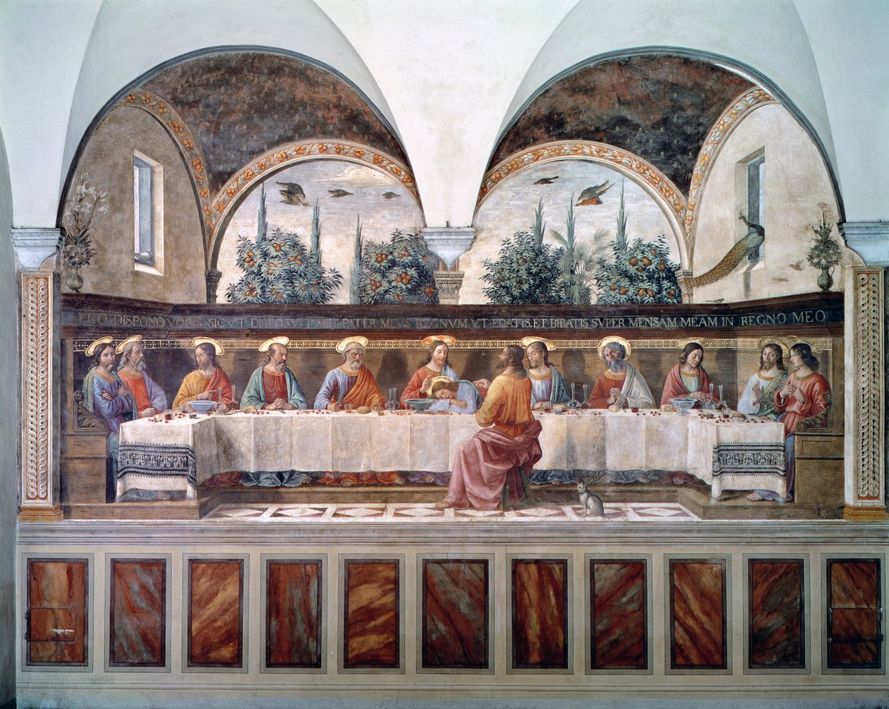Das letzte Abendmahl von Domenico Ghirlandaio