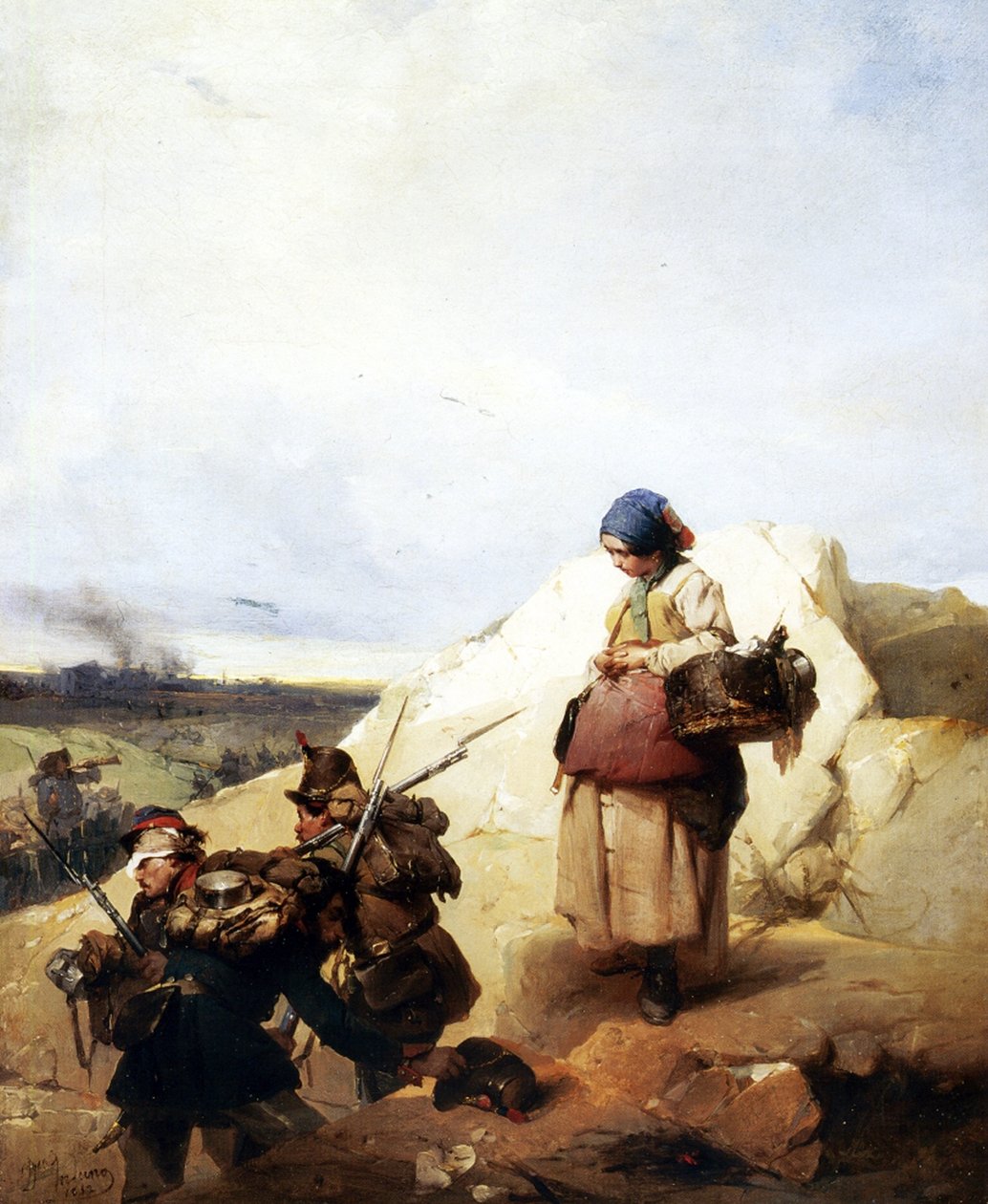 Die Cantiniere, 1852 von Domenico Induno