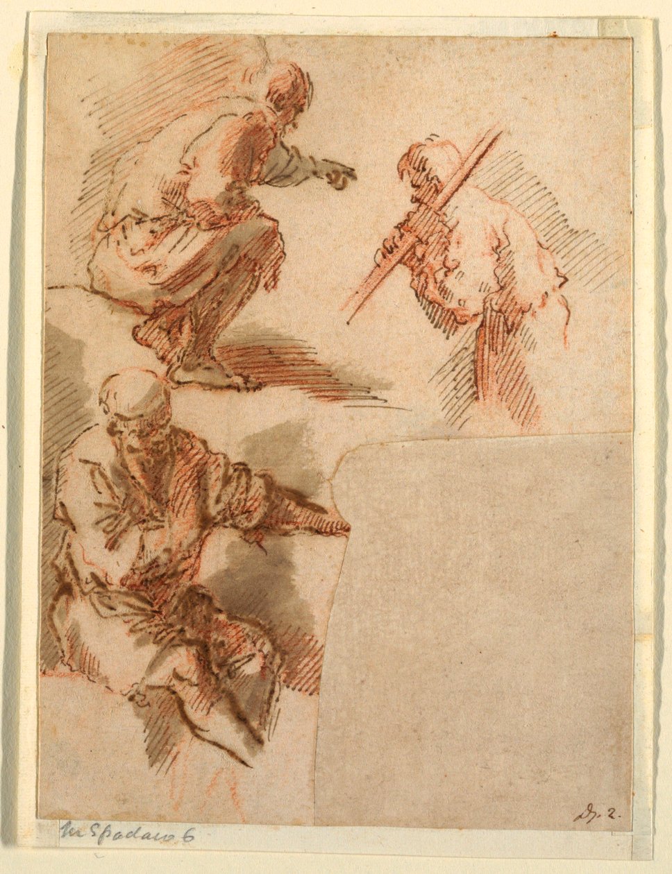 Drei Männer von Domenico Gargiulo, called Micco Spadaro