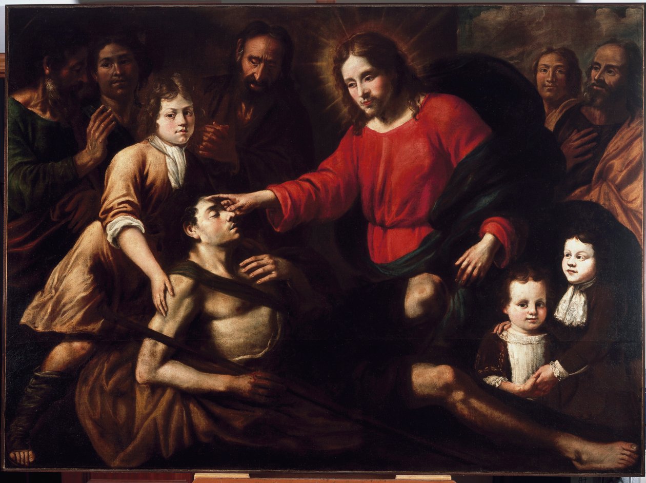 Die Heilung des Blinden von Domenico Parodi