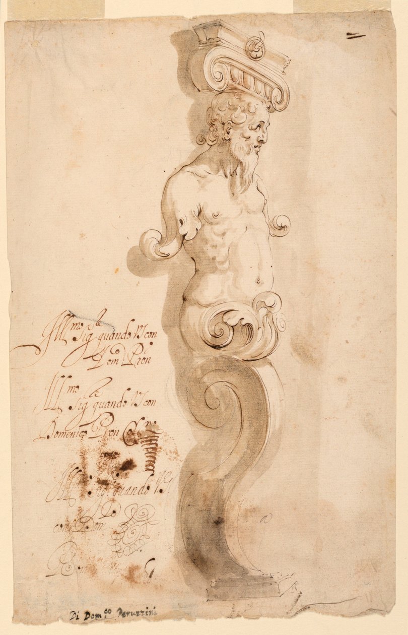 Entwurf für einen Eremiten von Domenico Peruzzini